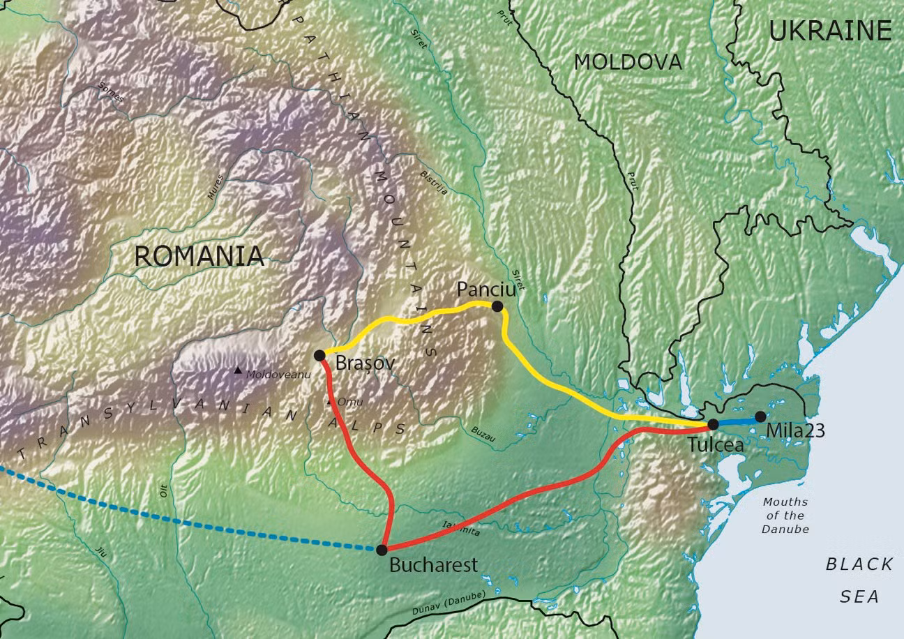 Tour route map Map