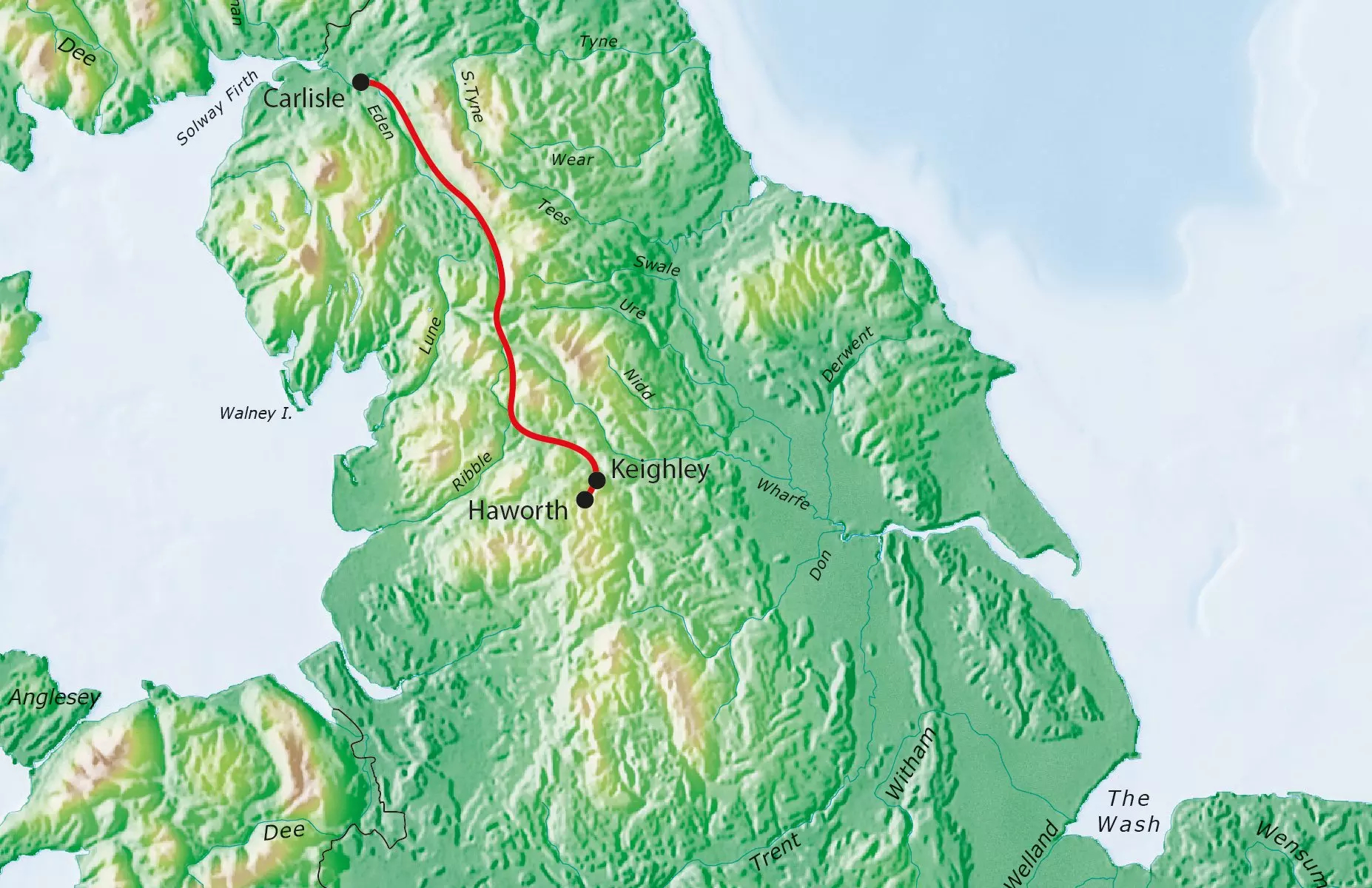Tour route map Map
