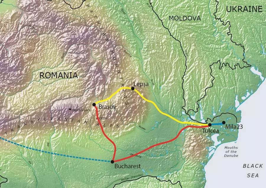 Tour route map Map